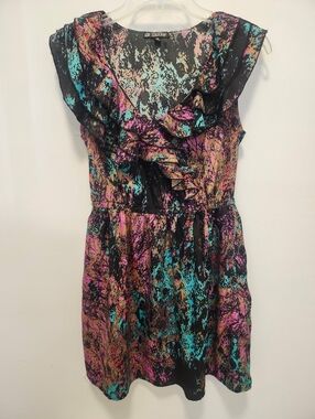 BeBop Multicolor V-Neck Mini Dress